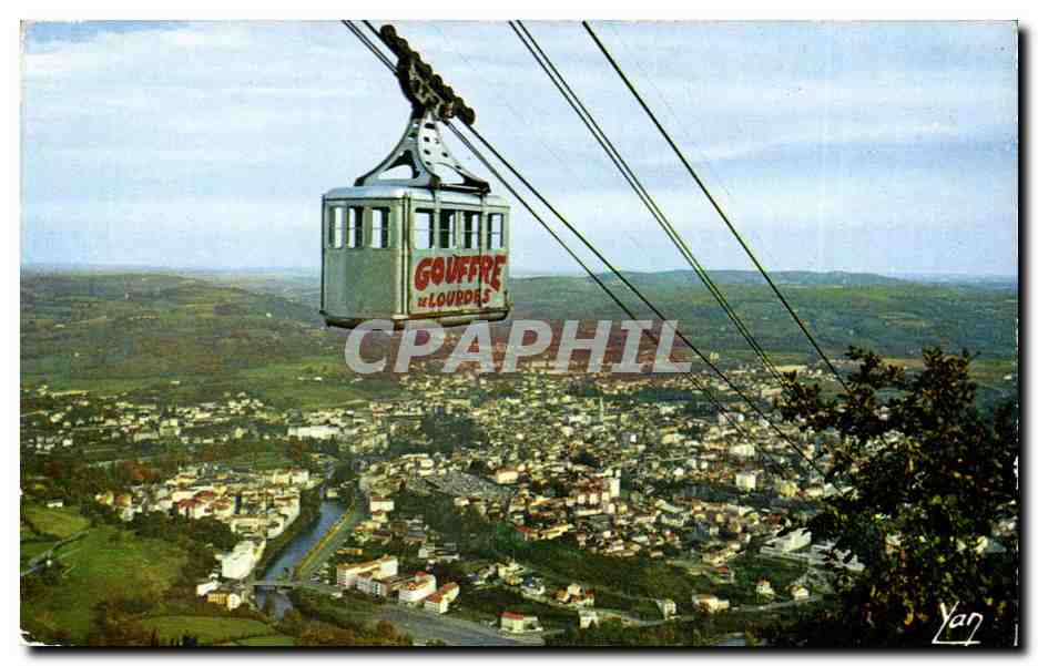 Lourdes - Gouffre de Lourdes - Teleferique - CPA 