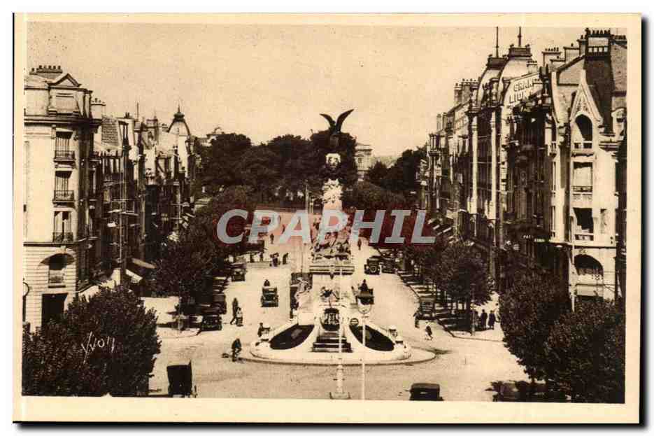 Reims CPA La fontaine Sube et Place Drouet d'Erlon
