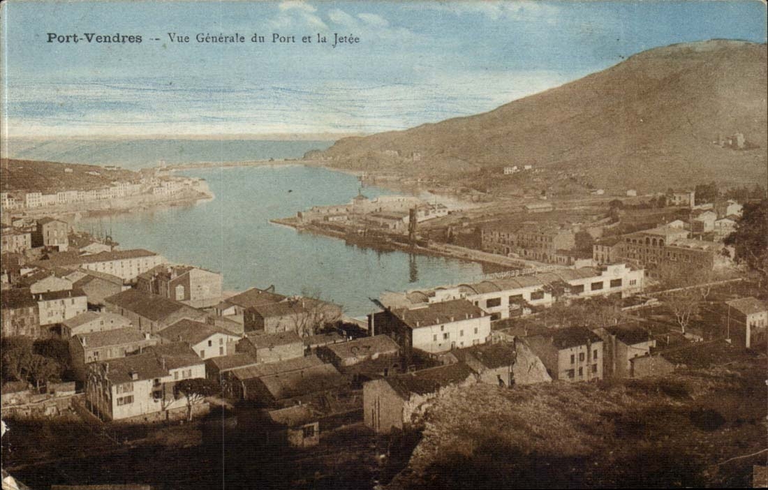 Port Vendres CPA Vue generale du port et la jetee