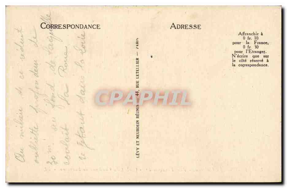 Blois CPA Aile francois 1er Cachot du cardinal de Lorraine — Rückseite