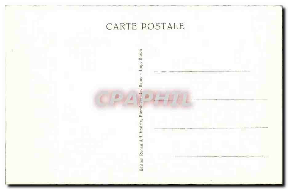 Plombieres les Bains CPA La vierge — Verso