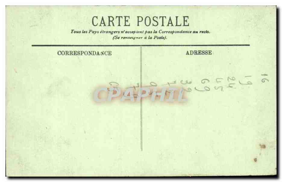 Bordeaux CPA Le parc bordelais  — Verso