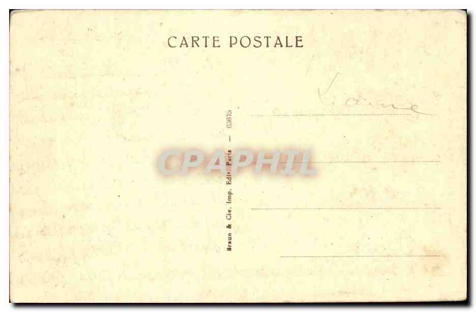 CPA Musee du Louvre Botticelli Jeune femme — Verso