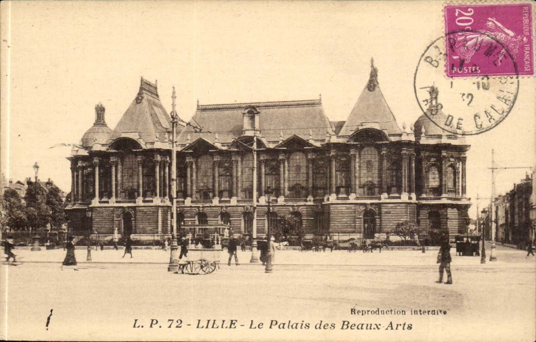 Lille CPA Le palais des Beaux Arts (glacier)