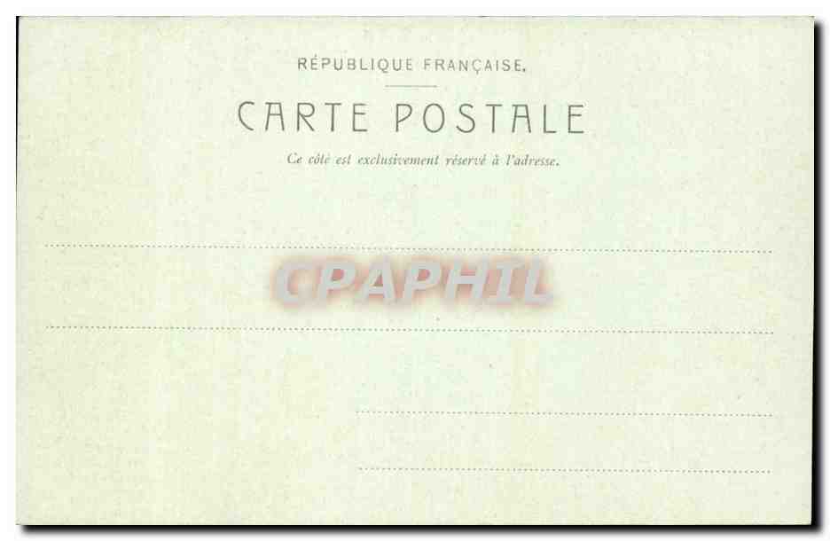 Lille CPA Le palais des Beaux Arts — Rückseite