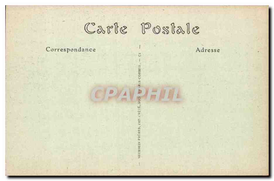 Abbaye de Saint Wandrille CPA Galerie du cloitre  — Rückseite