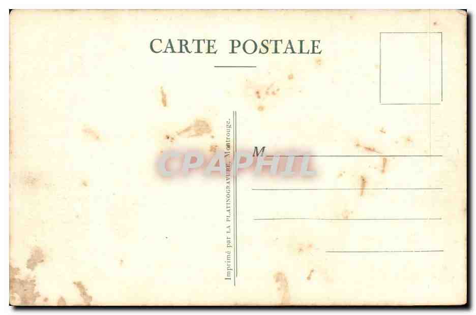 Vittel CPA L'etang des fees — Rückseite