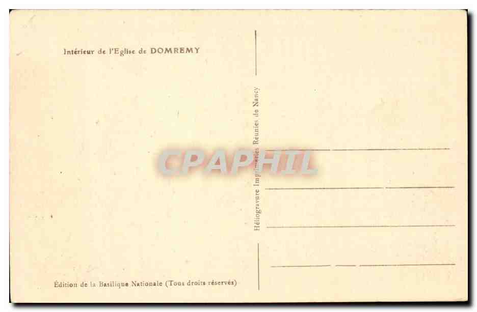 Intérieur de l'église de Domrémy — Édition de la Basilique Nationale — Reverso