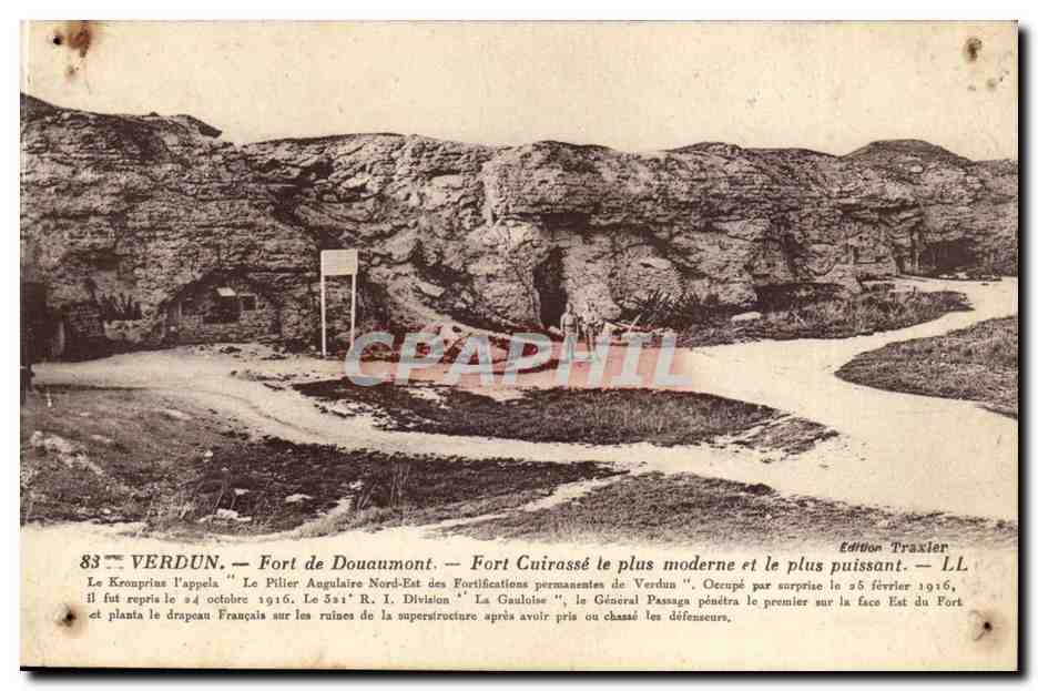 Verdun CPA Fort de Douaumont Fort cuirasse le plus moderne et le plus puissant