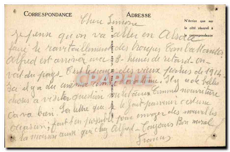 Verdun CPA Fort de Douaumont Fort cuirasse le plus moderne et le plus puissant — Rückseite