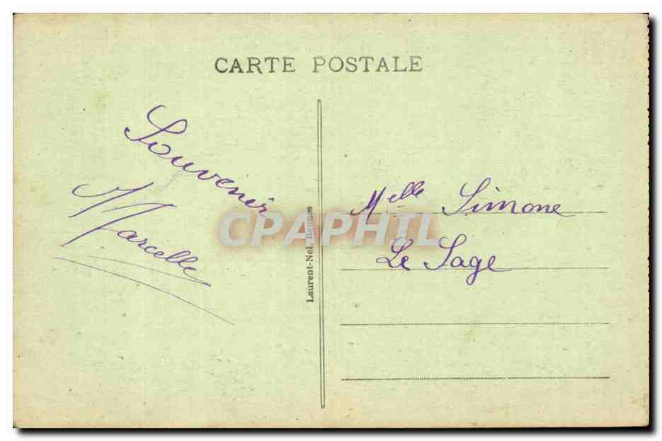 Le mont Saint michel CPA La merveille et remaprt du cote nord — Verso