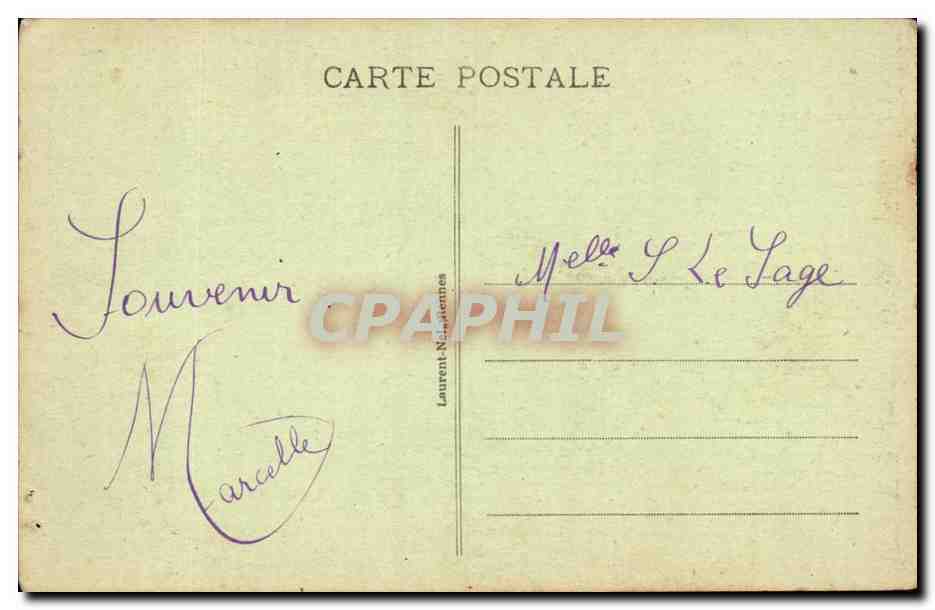 Le mont Saint michel CPA Cote sud — Rückseite