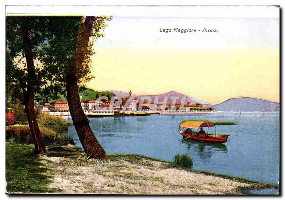 Italie italia CPA Lago Maggiore Arona