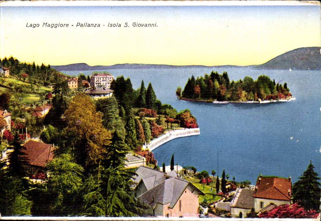 Italie italia CPA Lago Maggiore Pallanza isola S Giovanni