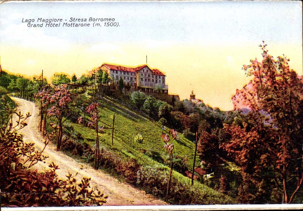 Italie italia CPA stresa Borromeo Grand hotel Mottarone 
