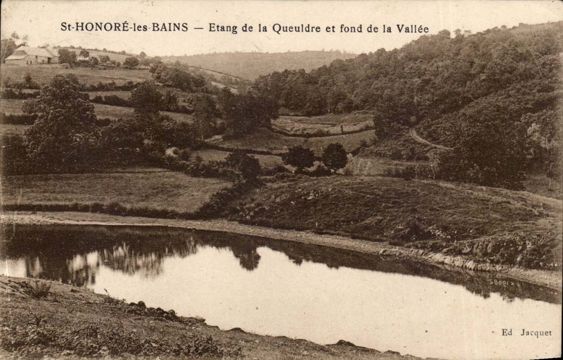 Saint Honore les Bains CPA Etang de la Queuldre et fond de la Vallee