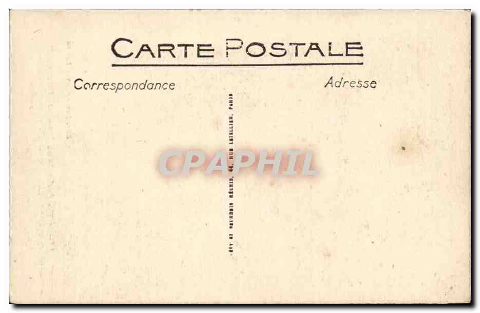Lisieux CPA Ancien palais episcopal Cheminee de la chambre doree (TRibunal de Grande Instance) — Verso