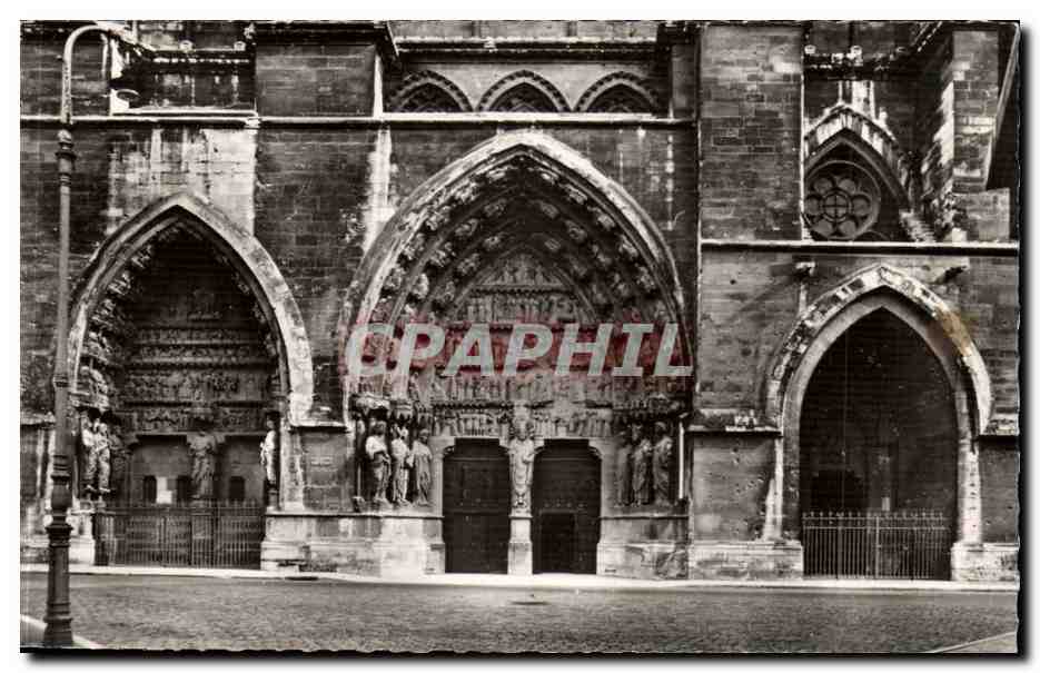 Cathédrale de Reims — Portails Saint-Sixte, Porte Romane, Côté Nord