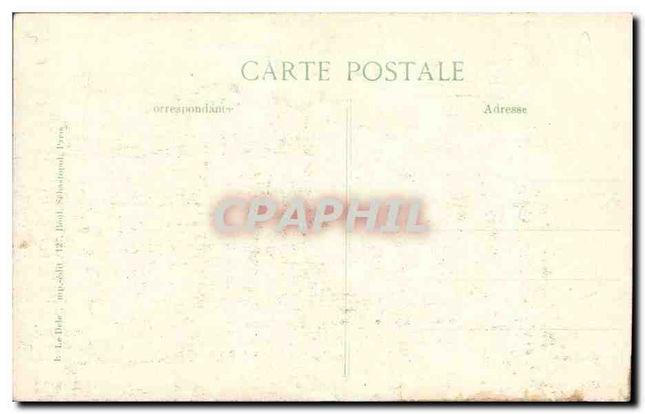 Reims CPA Guerre de 1914 la cathedrale apres les bombardements — Verso