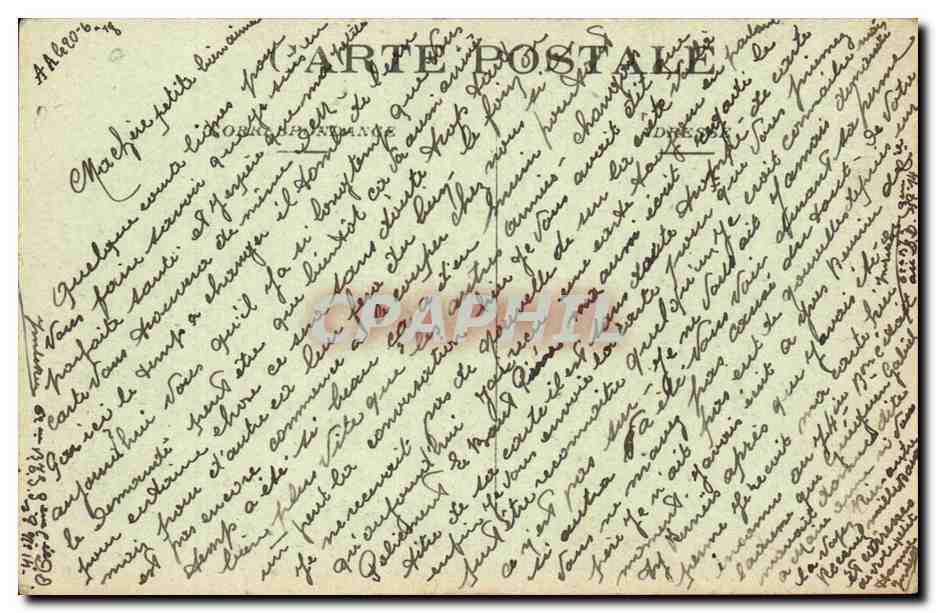Reims CPA Derniere barricade du quartier Ceres Guerre 1914 1917 — Verso