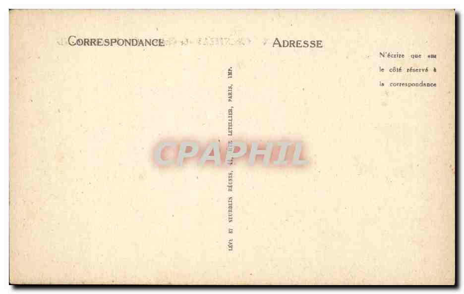 Chantilly — Le Château — Côté Nord-Ouest — ND — Rückseite