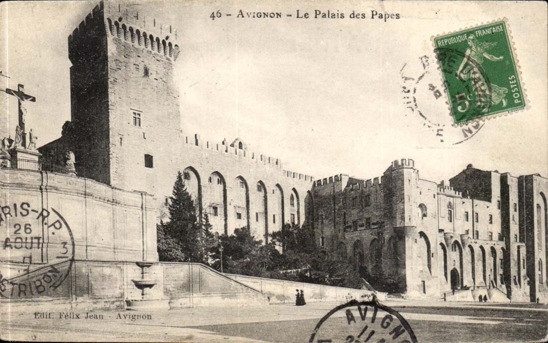 Avignon CPA Le palais des papes