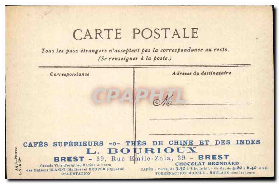 Avignon - Porte Saint-Roch — éditeur L.Y. & Co. n°28 — Verso