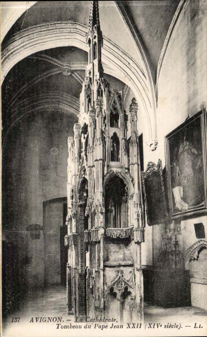 Avignon CPA La cathedrale Tombeau du pape Jean XXII (14eme)