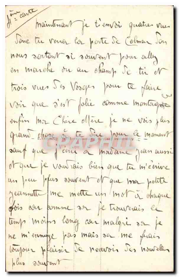 Vue prise du Kalblin sur Hachimette Orbev — 97 — éditeur et n° de série non lisibles — Rückseite