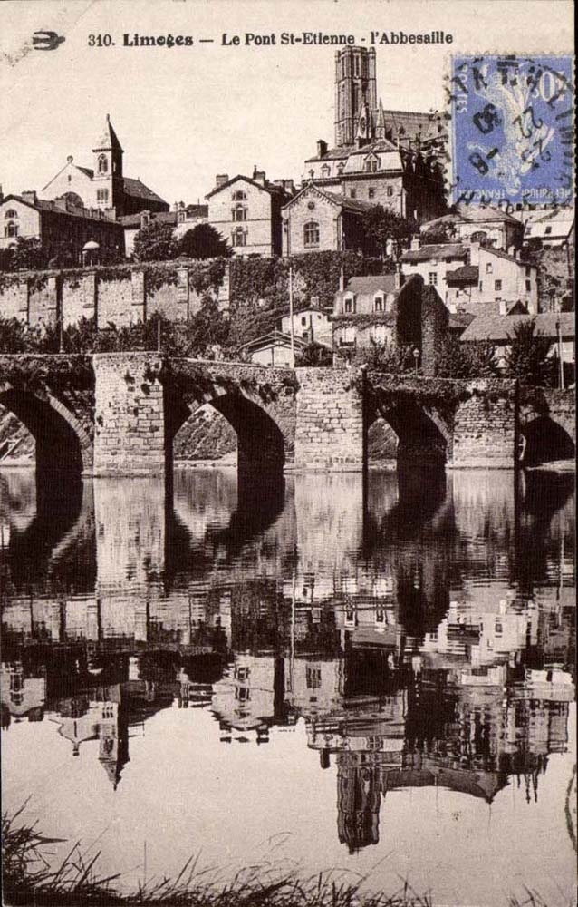 Limoges CPA Le pont St Etienne L'abbesaille