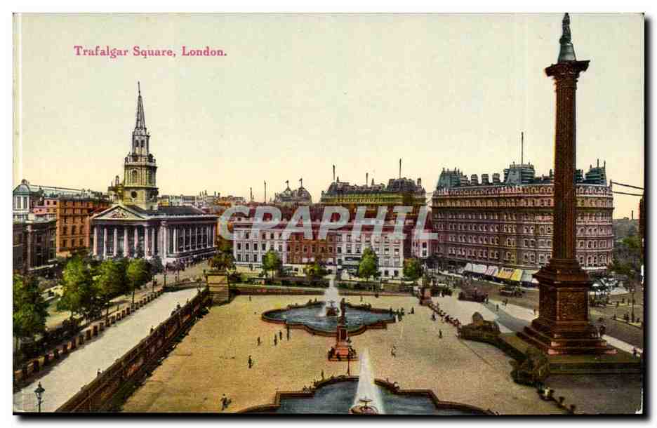 Grande Bretagne Trafalgar Square London Londres CPA