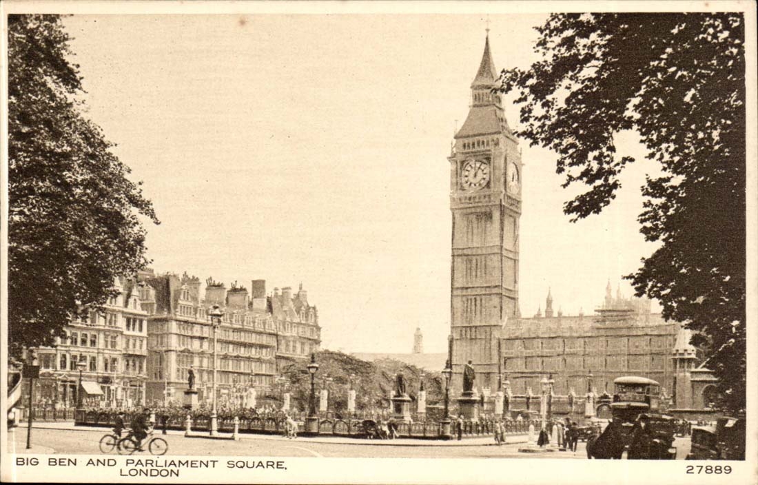 Grande Bretagne CPA Londres London Big Ben Parliament Square 