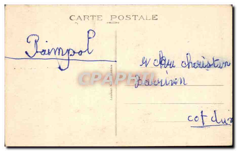 Mont Saint Michel CPA Cote Sud Ouest — Rückseite