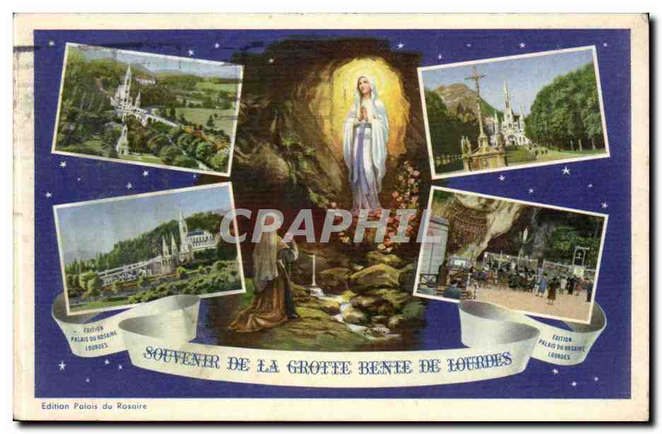 Grotte Sainte de Lourdes — Souvenir de la Grotte Bénite de Lourdes — Édition Palais du Rosaire