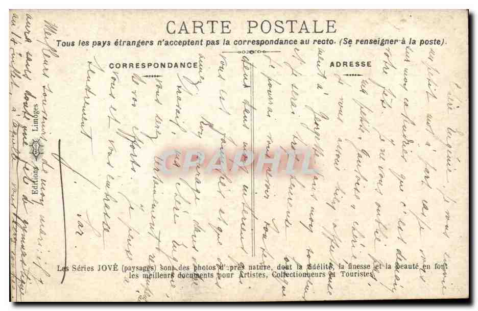 CPA Serie Jove Paysage sous la neige — Rückseite