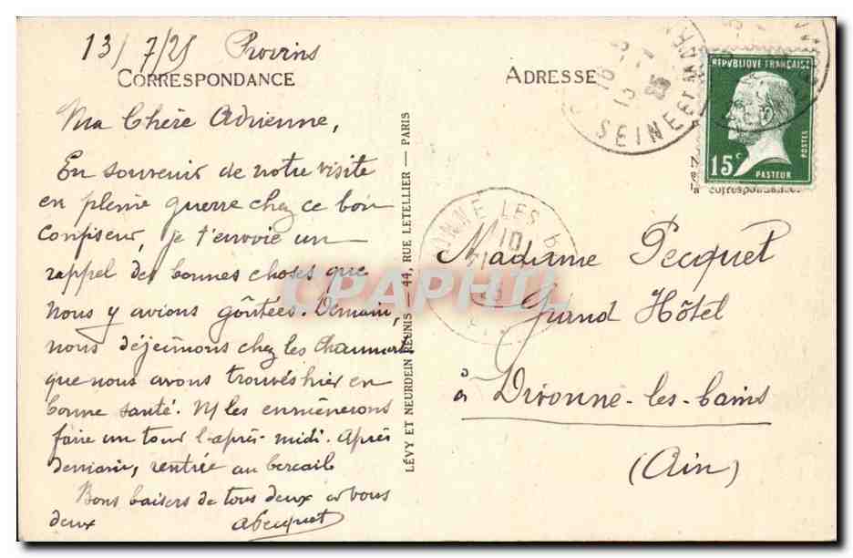 Sens CPA La cathedrale Le maitre autel — Rückseite