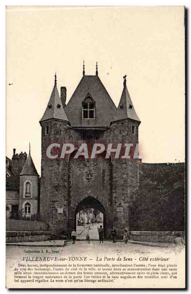 Villeneuve-sur-Yonne — La Porte de Sens — Außenseite