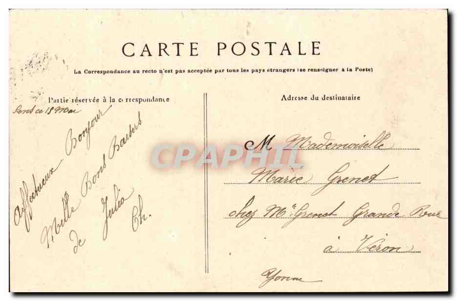 Yonne - Sens - La Grille de l'Archeveche - CPA  — Rückseite