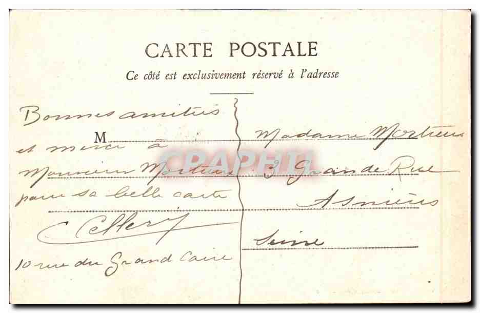 Auxerre- Barrage du Batardeau Ligne de Laroche a Nevers - CPA  — Rückseite