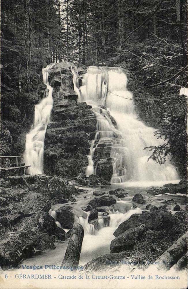 Les Vosges Pittoresques — Cascade de la Creuse-Goutte — Vallée de Rochesson — Gérardmer — Photo Hône & Paret — n°6
