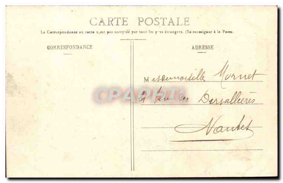 Croix de Vie - Les Rochers du Pare - CPA  — Rückseite