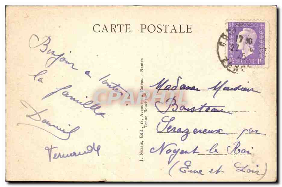 St geilles sur Vie La belle Plage de sable fin - CPA  — Verso