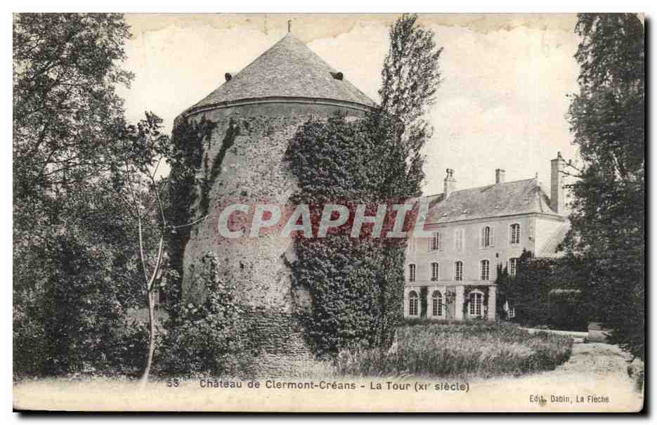 Chateau de Clermont Creans - La Tour - CPA 