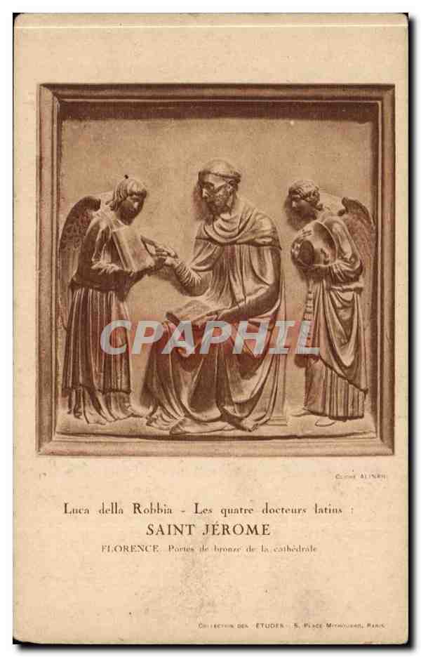 Firenze - Florence - Toscana - Tuscany - Italie - Italy - Luca dela Robbia Saint Jerome - Ange - angel - CPA 