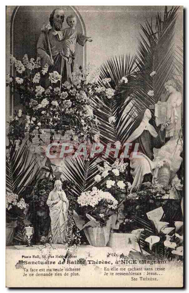 Nice - sanctuarie de Saint Therese En ele me cachant sans cesse jesus - CPA 