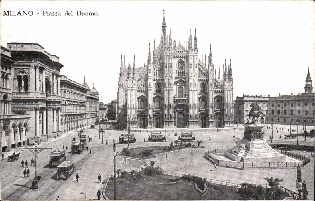 Italie - Italy - Milan - Milano - Piazza del Duomo - CPA 