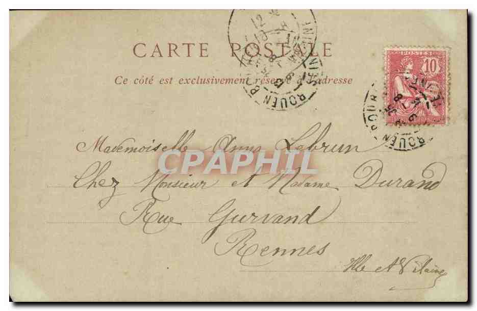 Rouen - la Cathedrale - CPA  — Rückseite