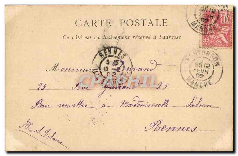 Le Mont Saint Michel - Cote Sud - CPA  — Verso
