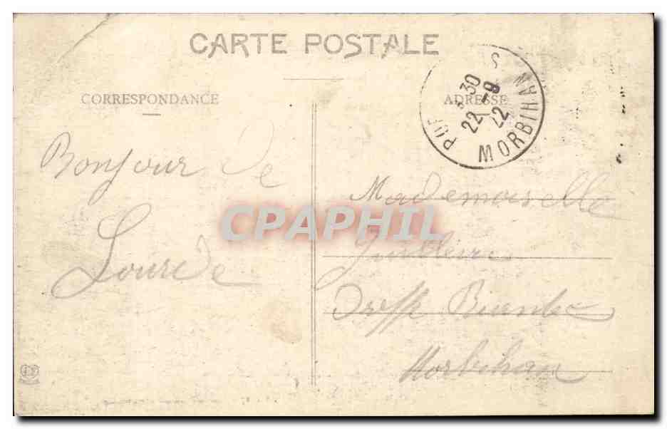 Lourdes - Souvenir - chien - mouton - CPA  — Verso