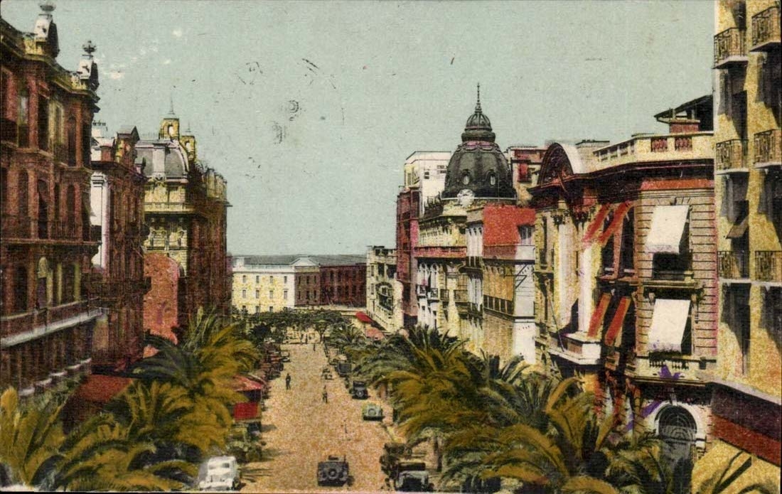 Algerie - Ageria - Afrique - Africa - Oran - Boulevard Gallieni et le lycee -CPA 